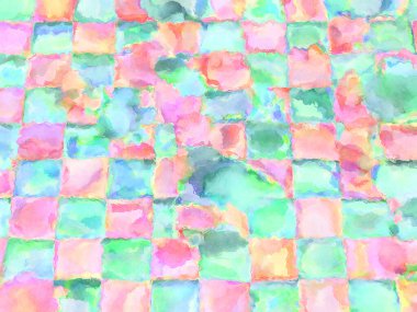 Modern fırça darbeleri. Poster, duvar sanatı, afiş, kart, kitap kapağı veya ambalaj için rahatlatıcı kompozisyonun yumuşak renkli çizimi. Pastel renklerle suluboya.