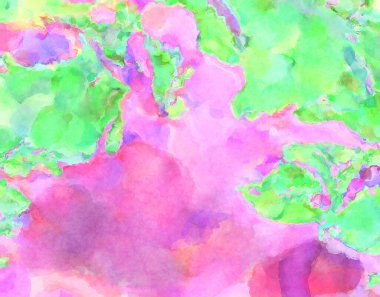 Modern fırça darbeleri. Poster, duvar sanatı, afiş, kart, kitap kapağı veya ambalaj için rahatlatıcı kompozisyonun yumuşak renkli çizimi. Pastel renklerle suluboya.