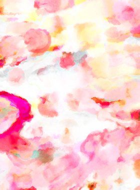 Modern fırça darbeleri. Poster, duvar sanatı, afiş, kart, kitap kapağı veya ambalaj için rahatlatıcı kompozisyonun yumuşak renkli çizimi. Pastel renklerle suluboya.