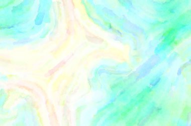 Modern fırça darbeleri. Poster, duvar sanatı, afiş, kart, kitap kapağı veya ambalaj için rahatlatıcı kompozisyonun yumuşak renkli çizimi. Pastel renklerle suluboya.