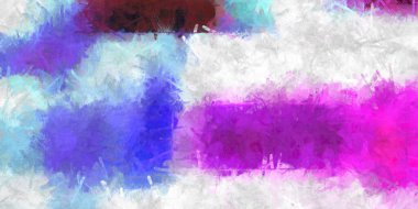 Doğrusal ve geometrik şekilli modern sanat. Renkli çağdaş sanat eserleri. Painton tuvalinin renk vuruşları. Soyut arkaplanda fırça darbeleri. Fırça boyası. Duvar sanatı.