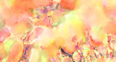 Modern fırça darbeleri. Poster, duvar sanatı, afiş, kart, kitap kapağı veya ambalaj için rahatlatıcı kompozisyonun yumuşak renkli çizimi. Pastel renklerle suluboya.