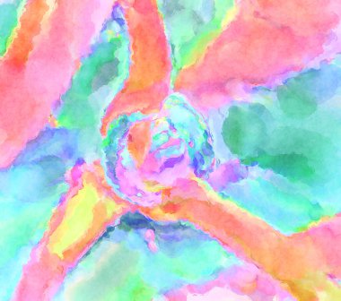 Modern fırça darbeleri. Poster, duvar sanatı, afiş, kart, kitap kapağı veya ambalaj için rahatlatıcı kompozisyonun yumuşak renkli çizimi. Pastel renklerle suluboya.