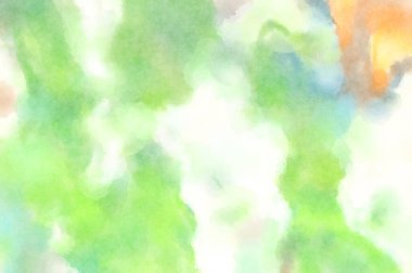 Modern fırça darbeleri. Poster, duvar sanatı, afiş, kart, kitap kapağı veya ambalaj için rahatlatıcı kompozisyonun yumuşak renkli çizimi. Pastel renklerle suluboya.