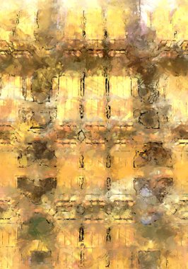 Tuval üzerinde etkileyici fırçalanmış resim. Soyut doku. 2D çizim. Geniş fırça darbeleri. Modern dijital sanat. Çağdaş fırça. Modern ifade. Popüler biçim boyanmış resim.