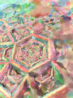 Modern fırça darbeleri. Poster, duvar sanatı, afiş, kart, kitap kapağı veya ambalaj için rahatlatıcı kompozisyonun yumuşak renkli çizimi. Pastel renklerle suluboya.