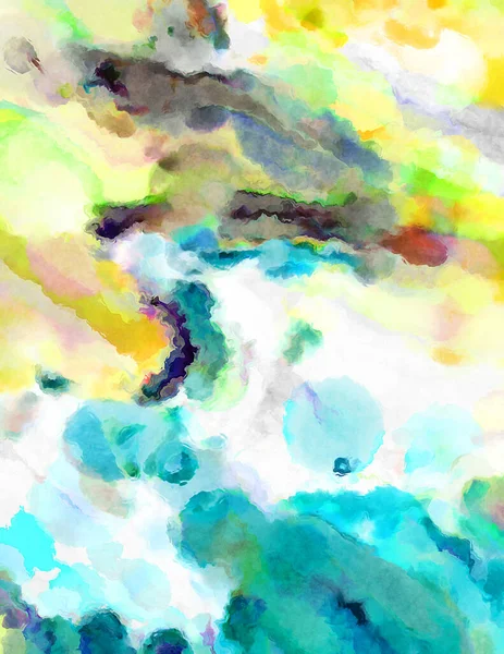 Modern Brush Strokes Painting Soft Color Painted Illustration Soothing Composition — Stock Photo, Image