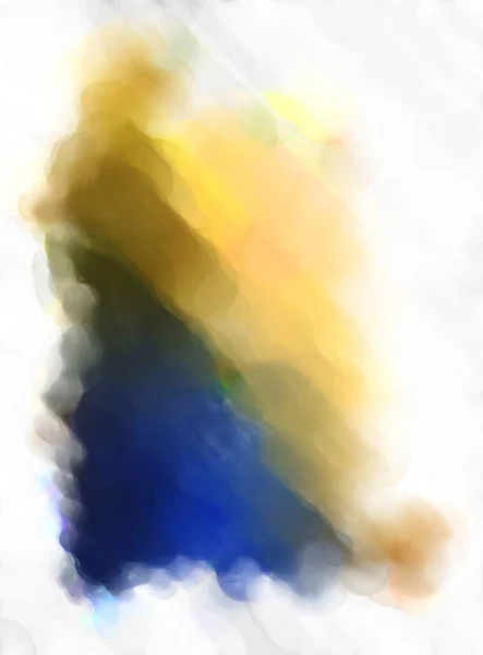 Abstract Kleurrijk Aquarel Frame Geïsoleerd Witte Achtergrond Digitale Kunstschilderkunst Penseel — Stockfoto