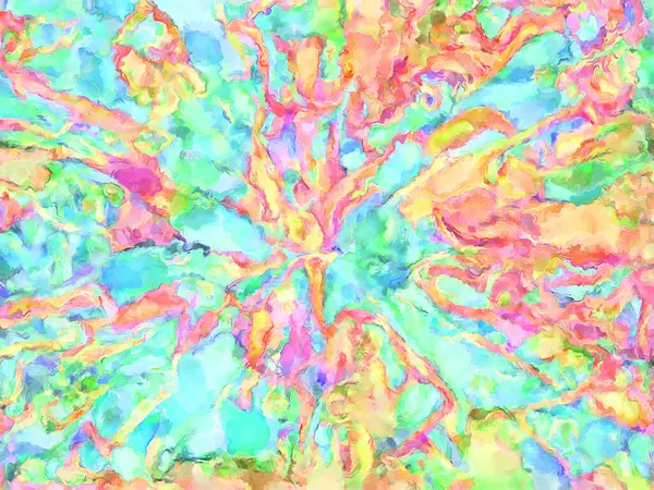 Modern fırça darbeleri. Poster, duvar sanatı, afiş, kart, kitap kapağı veya ambalaj için rahatlatıcı kompozisyonun yumuşak renkli çizimi. Pastel renklerle suluboya.