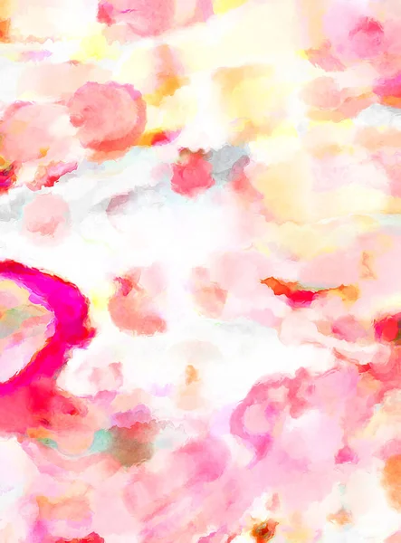 Modern fırça darbeleri. Poster, duvar sanatı, afiş, kart, kitap kapağı veya ambalaj için rahatlatıcı kompozisyonun yumuşak renkli çizimi. Pastel renklerle suluboya.