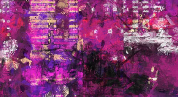 Kaos duvarı sanatı. Sanatsal canlılık ve renkli duvar kâğıdı. Kaotik resim. Taranmış Boyalı Soyut Arkaplan. Fırça darbesi ile boyanmış. Tuval üzerinde etkileyici fırçalanmış resim