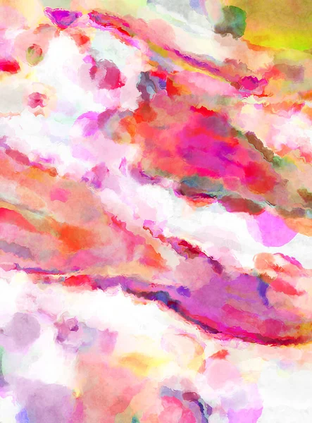 Modern fırça darbeleri. Poster, duvar sanatı, afiş, kart, kitap kapağı veya ambalaj için rahatlatıcı kompozisyonun yumuşak renkli çizimi. Pastel renklerle suluboya.