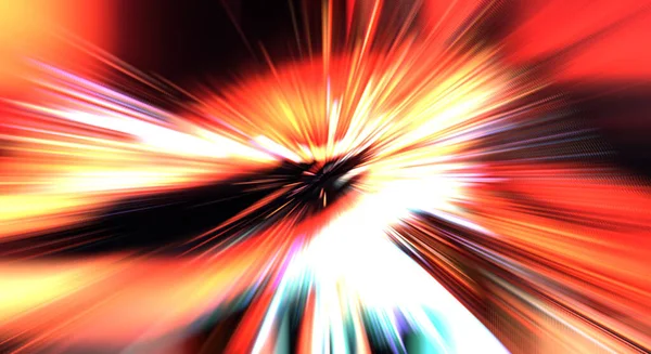Hızlı yüksek hız bulanıklaştırma arkaplanı. Işık teknolojisi soyut duvar kağıdı. Renkli ışık enerjisi parlamaları. Çarpık grafik hareket arkaplanı. Dinamik patlama flaşı. İvme etkisi.