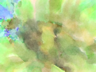 Modern fırça darbeleri. Poster, duvar sanatı, afiş, kart, kitap kapağı veya ambalaj için rahatlatıcı kompozisyonun yumuşak renkli çizimi. Pastel renklerle suluboya.