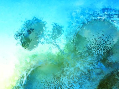 Tuval üzerinde etkileyici fırçalanmış resim. Soyut doku. 2D çizim. Geniş fırça darbeleri. Modern dijital sanat. Çağdaş fırça. Modern ifade. Popüler biçim boyanmış resim.