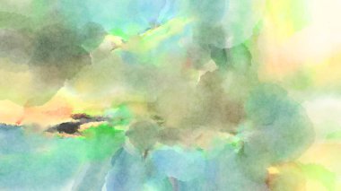 Modern fırça darbeleri. Poster, duvar sanatı, afiş, kart, kitap kapağı veya ambalaj için rahatlatıcı kompozisyonun yumuşak renkli çizimi. Pastel renklerle suluboya.