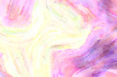 Modern fırça darbeleri. Poster, duvar sanatı, afiş, kart, kitap kapağı veya ambalaj için rahatlatıcı kompozisyonun yumuşak renkli çizimi. Pastel renklerle suluboya.