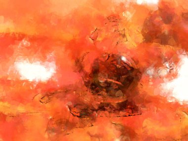 Tuval üzerinde etkileyici fırçalanmış resim. Soyut doku. 2D çizim. Geniş fırça darbeleri. Modern dijital sanat. Çağdaş fırça. Modern ifade. Popüler biçim boyanmış resim.