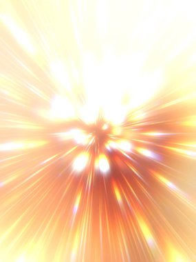 Parlak, canlı ve renkli duvar kağıtları. Parlayan parçacıkları ve çizgileri olan ışık patlaması yıldızı. Güzel soyut ışın arkaplanı.