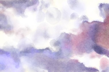 Modern fırça darbeleri. Poster, duvar sanatı, afiş, kart, kitap kapağı veya ambalaj için rahatlatıcı kompozisyonun yumuşak renkli çizimi. Pastel renklerle suluboya.