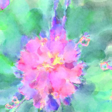 Modern fırça darbeleri. Poster, duvar sanatı, afiş, kart, kitap kapağı veya ambalaj için rahatlatıcı kompozisyonun yumuşak renkli çizimi. Pastel renklerle suluboya.