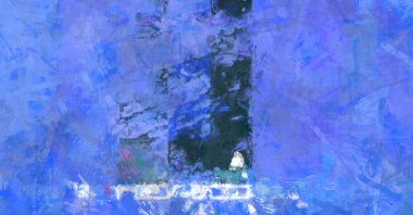 Kaos duvarı sanatı. Sanatsal canlılık ve renkli duvar kâğıdı. Kaotik resim. Taranmış Boyalı Soyut Arkaplan. Fırça darbesi ile boyanmış. Tuval üzerinde etkileyici fırçalanmış resim