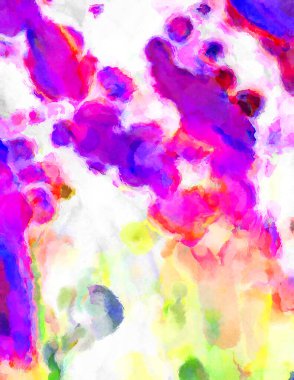 Modern fırça darbeleri. Poster, duvar sanatı, afiş, kart, kitap kapağı veya ambalaj için rahatlatıcı kompozisyonun yumuşak renkli çizimi. Pastel renklerle suluboya.