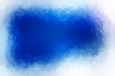 Vahşi ve büyük fırça darbeleri. Beyaz arka planda fırçalanmış soyut resim. Fırça darbesi ile boyanmış. Boya darbeleri. 2B Görüntü.