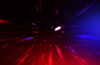 Parlak, canlı ve renkli duvar kağıtları. Parlayan parçacıkları ve çizgileri olan ışık patlaması yıldızı. Güzel soyut ışın arkaplanı.