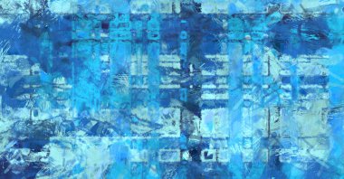 Kaos duvarı sanatı. Sanatsal canlılık ve renkli duvar kâğıdı. Kaotik resim. Taranmış Boyalı Soyut Arkaplan. Fırça darbesi ile boyanmış. Tuval üzerinde etkileyici fırçalanmış resim