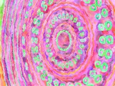 Modern fırça darbeleri. Poster, duvar sanatı, afiş, kart, kitap kapağı veya ambalaj için rahatlatıcı kompozisyonun yumuşak renkli çizimi. Pastel renklerle suluboya.