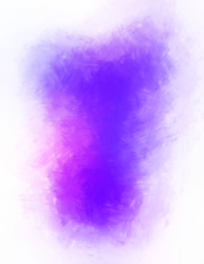 Vahşi ve büyük fırça darbeleri. Beyaz arka planda fırçalanmış soyut resim. Fırça darbesi ile boyanmış. Boya darbeleri. 2B Görüntü.