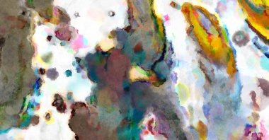 Modern fırça darbeleri. Poster, duvar sanatı, afiş, kart, kitap kapağı veya ambalaj için rahatlatıcı kompozisyonun yumuşak renkli çizimi. Pastel renklerle suluboya.