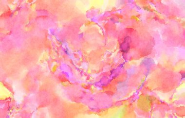 Modern fırça darbeleri. Poster, duvar sanatı, afiş, kart, kitap kapağı veya ambalaj için rahatlatıcı kompozisyonun yumuşak renkli çizimi. Pastel renklerle suluboya.