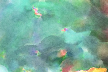 Modern fırça darbeleri. Poster, duvar sanatı, afiş, kart, kitap kapağı veya ambalaj için rahatlatıcı kompozisyonun yumuşak renkli çizimi. Pastel renklerle suluboya.