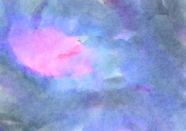 Modern fırça darbeleri. Poster, duvar sanatı, afiş, kart, kitap kapağı veya ambalaj için rahatlatıcı kompozisyonun yumuşak renkli çizimi. Pastel renklerle suluboya.