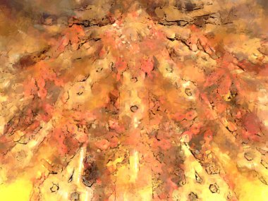 Tuval üzerinde etkileyici fırçalanmış resim. Soyut doku. 2D çizim. Geniş fırça darbeleri. Modern dijital sanat. Çağdaş fırça. Modern ifade. Popüler biçim boyanmış resim.