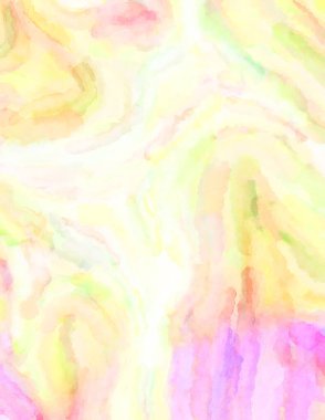 Modern fırça darbeleri. Poster, duvar sanatı, afiş, kart, kitap kapağı veya ambalaj için rahatlatıcı kompozisyonun yumuşak renkli çizimi. Pastel renklerle suluboya.