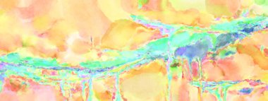 Modern fırça darbeleri. Poster, duvar sanatı, afiş, kart, kitap kapağı veya ambalaj için rahatlatıcı kompozisyonun yumuşak renkli çizimi. Pastel renklerle suluboya.