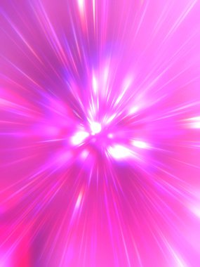 Parlak, canlı ve renkli duvar kağıtları. Parlayan parçacıkları ve çizgileri olan ışık patlaması yıldızı. Güzel soyut ışın arkaplanı.