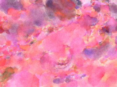 Modern fırça darbeleri. Poster, duvar sanatı, afiş, kart, kitap kapağı veya ambalaj için rahatlatıcı kompozisyonun yumuşak renkli çizimi. Pastel renklerle suluboya.