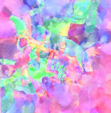 Modern fırça darbeleri. Poster, duvar sanatı, afiş, kart, kitap kapağı veya ambalaj için rahatlatıcı kompozisyonun yumuşak renkli çizimi. Pastel renklerle suluboya.