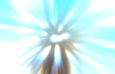 Parlak, canlı ve renkli duvar kağıtları. Parlayan parçacıkları ve çizgileri olan ışık patlaması yıldızı. Güzel soyut ışın arkaplanı.