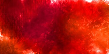 Vahşi ve büyük fırça darbeleri. Beyaz arka planda fırçalanmış soyut resim. Fırça darbesi ile boyanmış. Boya darbeleri. 2B Görüntü.