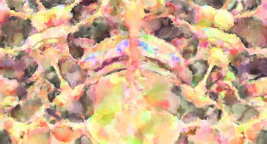 Modern fırça darbeleri. Poster, duvar sanatı, afiş, kart, kitap kapağı veya ambalaj için rahatlatıcı kompozisyonun yumuşak renkli çizimi. Pastel renklerle suluboya.