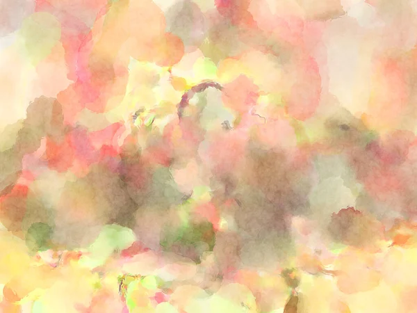 Modern fırça darbeleri. Poster, duvar sanatı, afiş, kart, kitap kapağı veya ambalaj için rahatlatıcı kompozisyonun yumuşak renkli çizimi. Pastel renklerle suluboya.