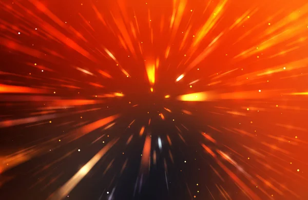 Glossy Vibrant Colorful Wallpaper Light Explosion Star Glowing Particles Lines — Stock Photo, Image