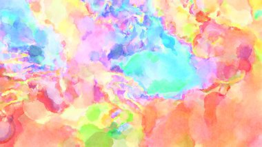 Modern fırça darbeleri. Poster, duvar sanatı, afiş, kart, kitap kapağı veya ambalaj için rahatlatıcı kompozisyonun yumuşak renkli çizimi. Pastel renklerle suluboya.