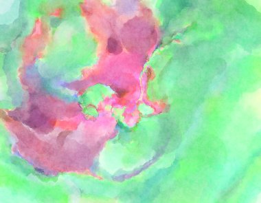 Modern fırça darbeleri. Poster, duvar sanatı, afiş, kart, kitap kapağı veya ambalaj için rahatlatıcı kompozisyonun yumuşak renkli çizimi. Pastel renklerle suluboya.