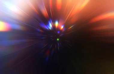 Parlak, canlı ve renkli duvar kağıtları. Parlayan parçacıkları ve çizgileri olan ışık patlaması yıldızı. Güzel soyut ışın arkaplanı.